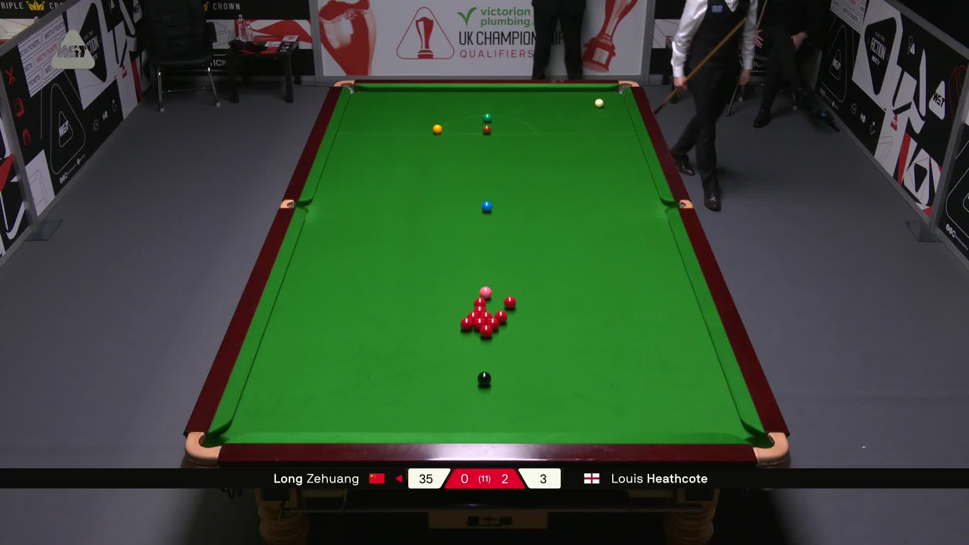 龙泽煌VS路易斯·西斯考特 2025斯诺克英国锦标赛资格赛 第三局