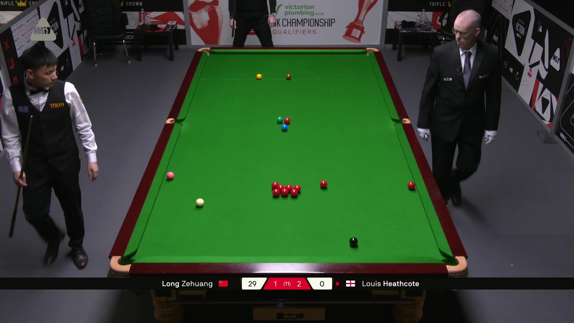 龙泽煌VS路易斯·西斯考特 2025斯诺克英国锦标赛资格赛 第四局