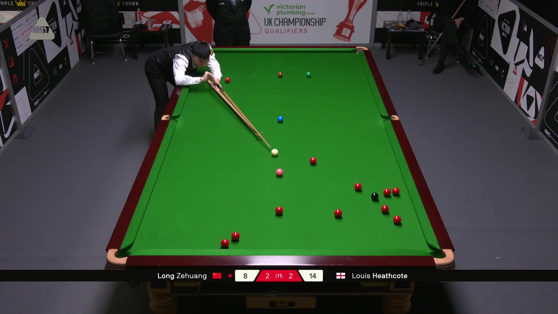 龙泽煌VS路易斯·西斯考特 2025斯诺克英国锦标赛资格赛 第五局