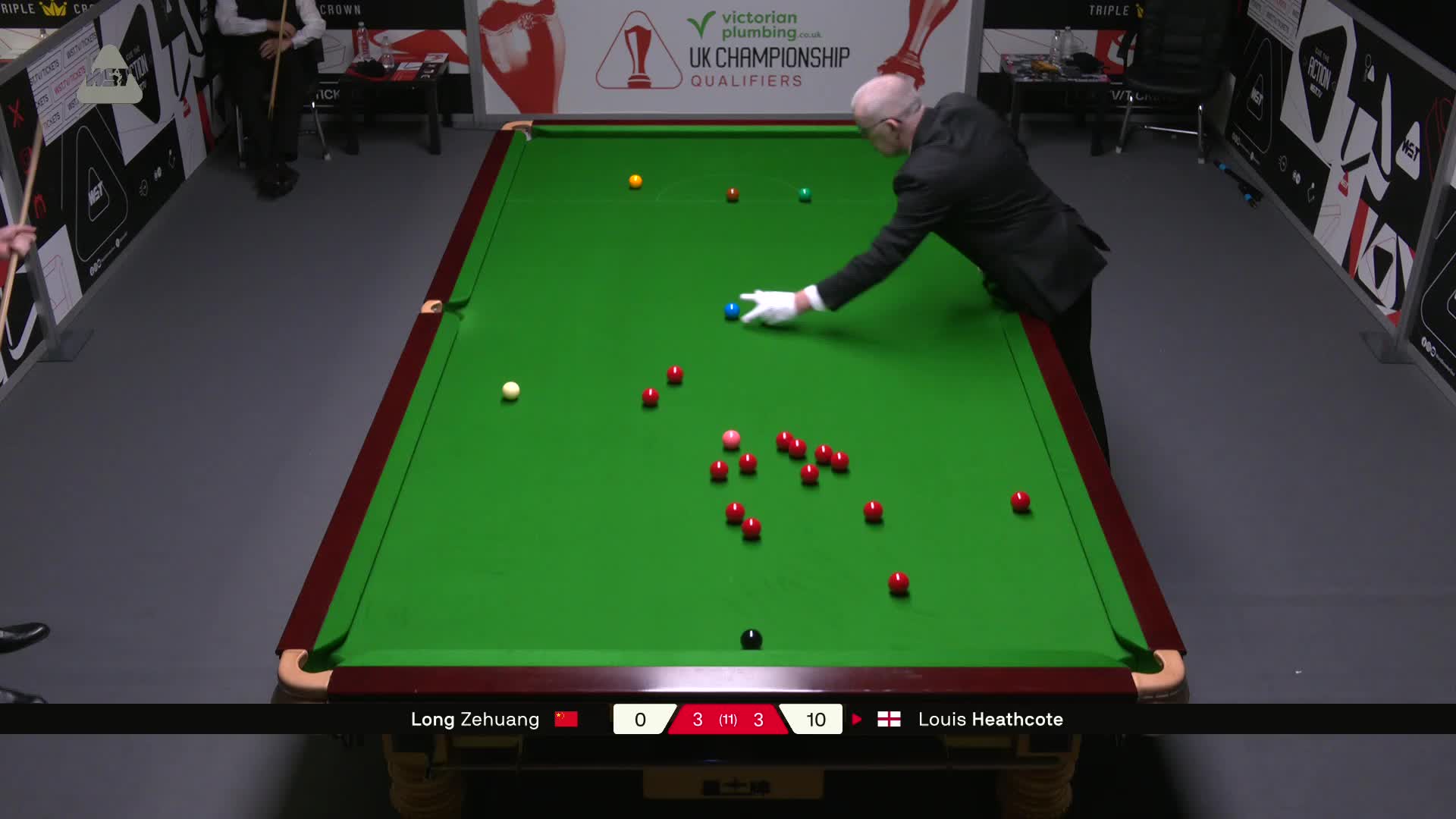 龙泽煌VS路易斯·西斯考特 2025斯诺克英国锦标赛资格赛 第七局
