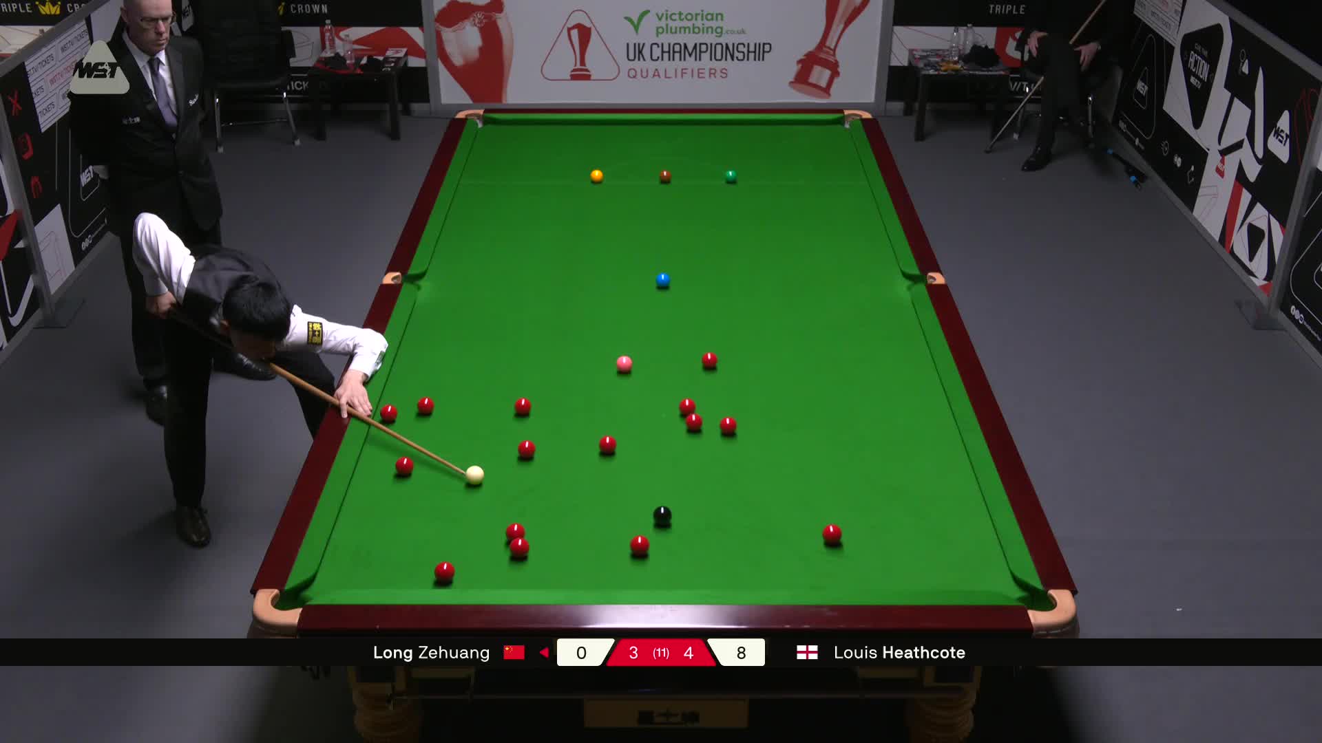 龙泽煌VS路易斯·西斯考特 2025斯诺克英国锦标赛资格赛 第八局