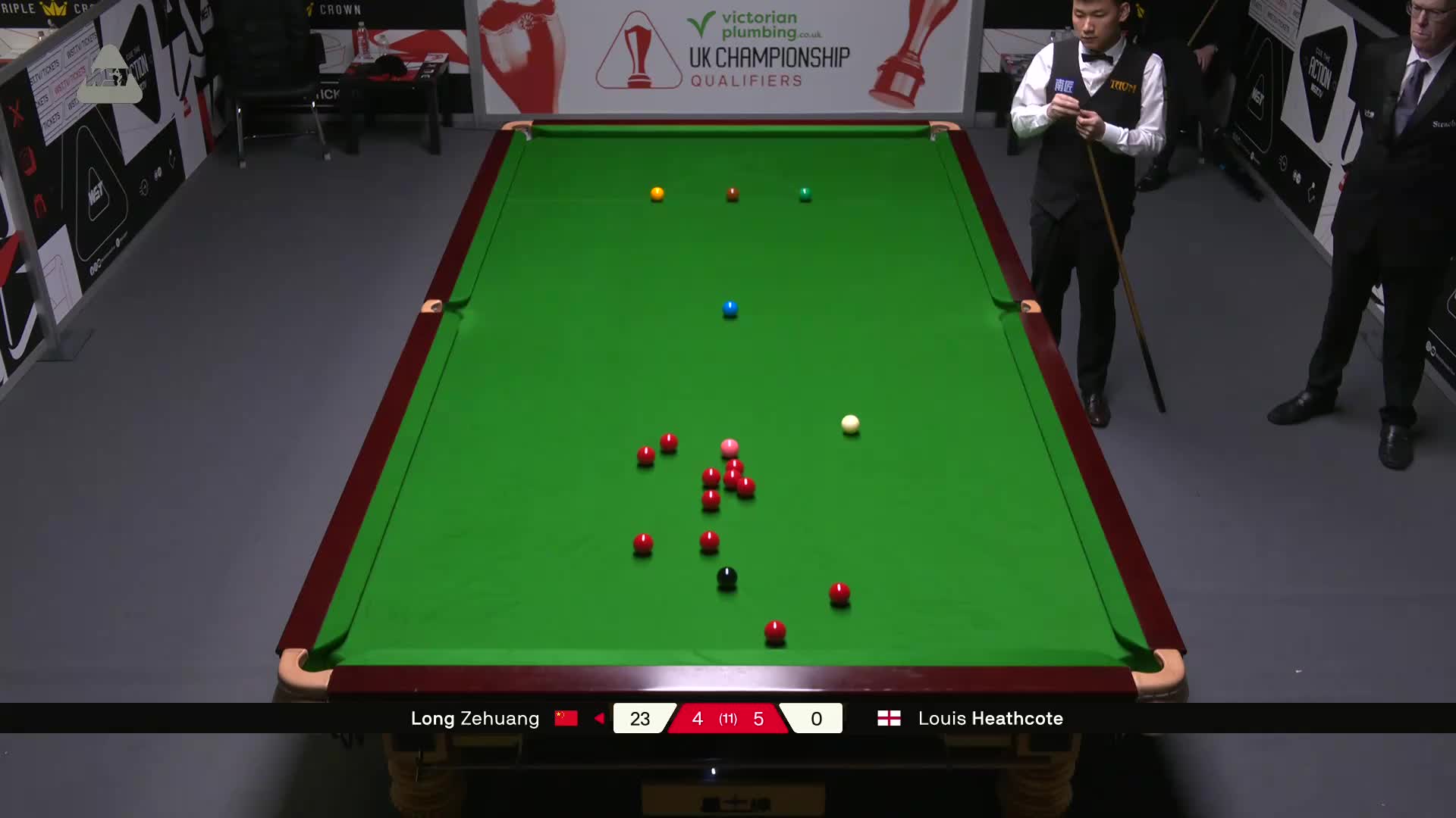 龙泽煌VS路易斯·西斯考特 2025斯诺克英国锦标赛资格赛 第十局