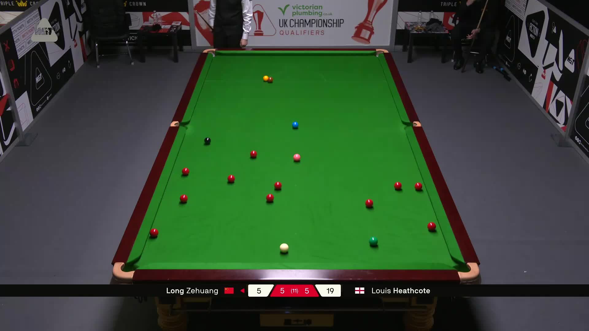 龙泽煌VS路易斯·西斯考特 2025斯诺克英国锦标赛资格赛 第十一局
