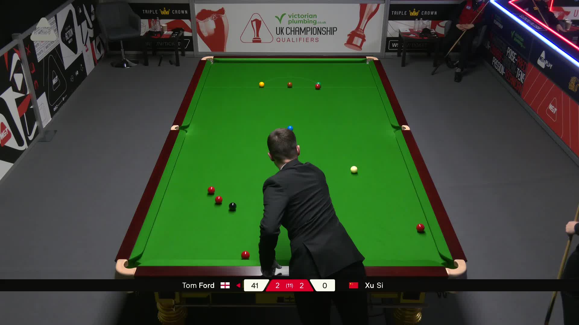 汤姆·福德VS徐思 2025斯诺克英国锦标赛资格赛 第五局