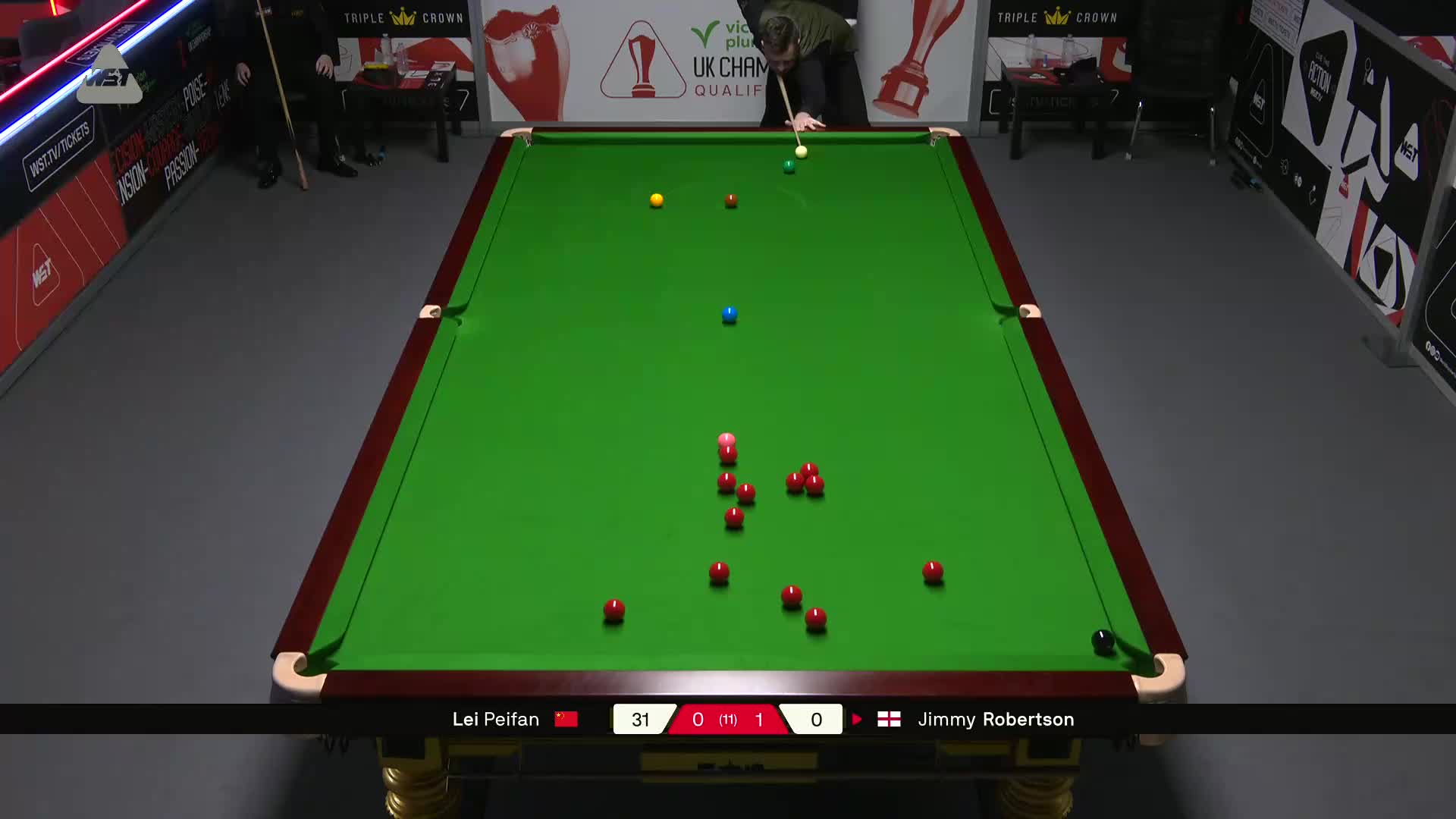 吉米·罗伯逊VS雷佩凡 2025斯诺克英国锦标赛资格赛 第二局