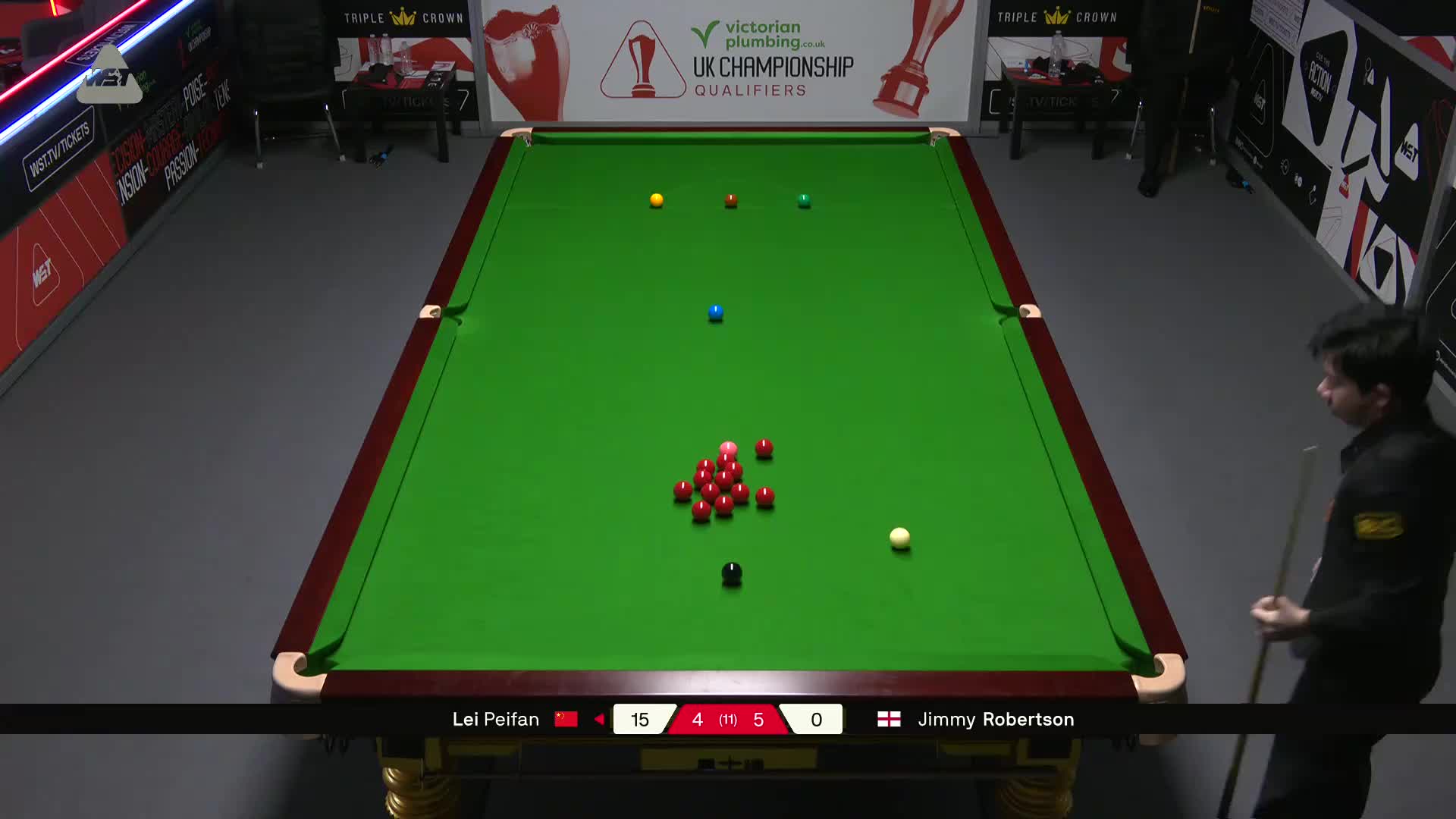 吉米·罗伯逊VS雷佩凡 2025斯诺克英国锦标赛资格赛 第十局