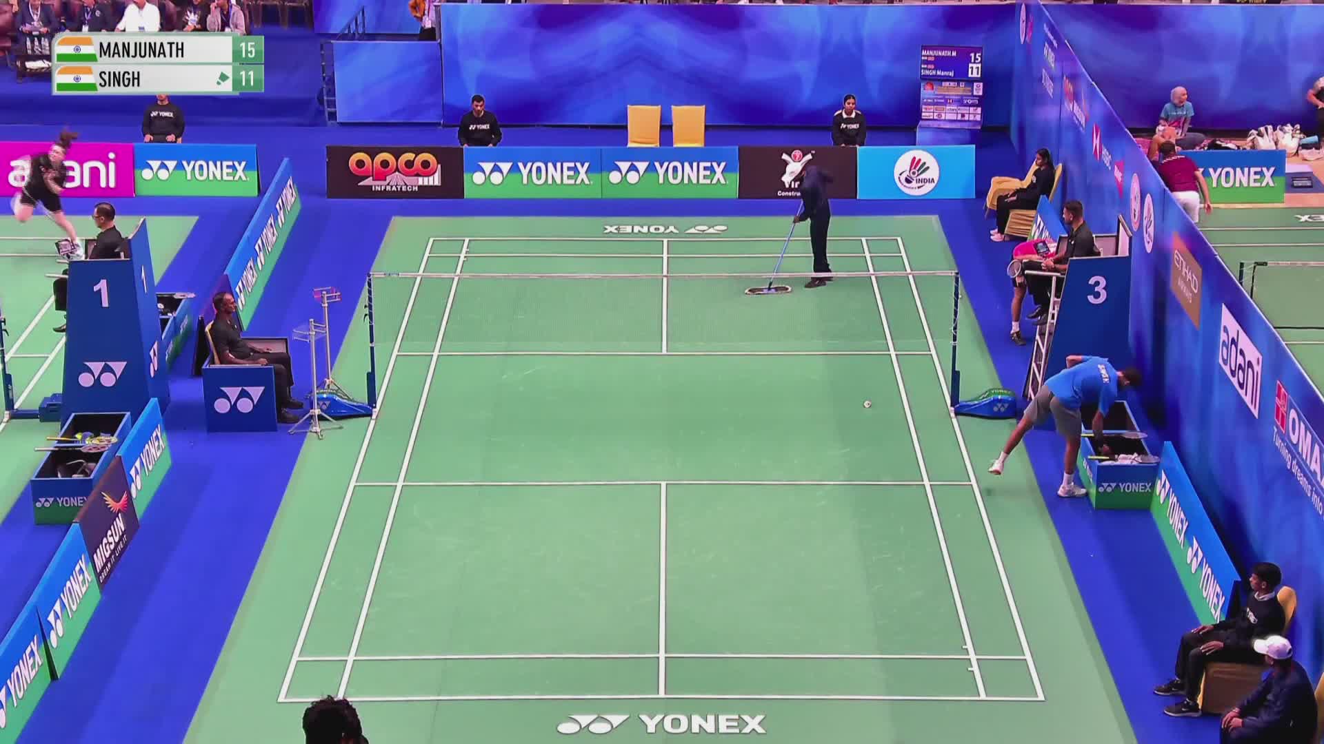 【回放】男单 曼朱纳特VS曼拉吉 8强 2025年赛德莫迪羽毛球国际赛 清流