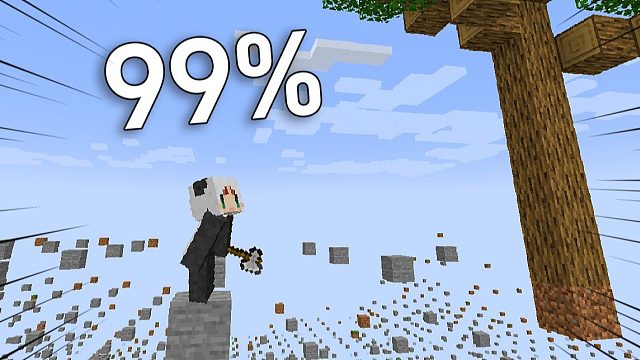 当我删除了MC里「99%的方块」方块相隔7格，该如何通关！？