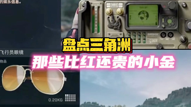 盘点三角洲，那些比红还贵的小金