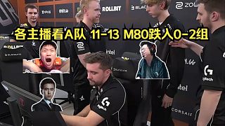 命懸一線！各主播看A隊(duì) 11-13 M80跌入0-2組！玩機(jī)器：0-2基本沒(méi)有晉級(jí)機(jī)會(huì)了！