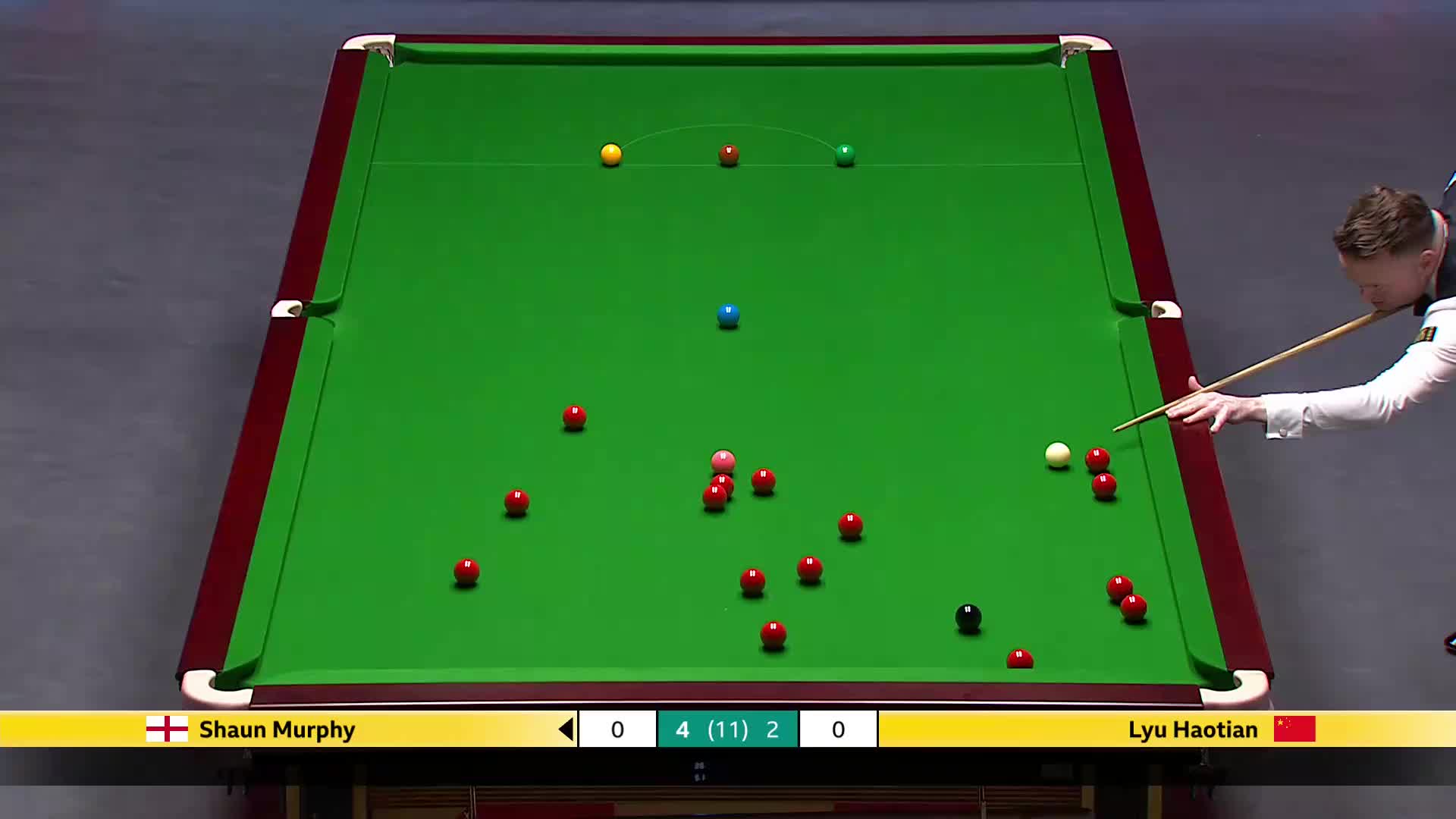 肖恩·墨菲VS吕昊天 2025斯诺克英国锦标赛正赛 第七局