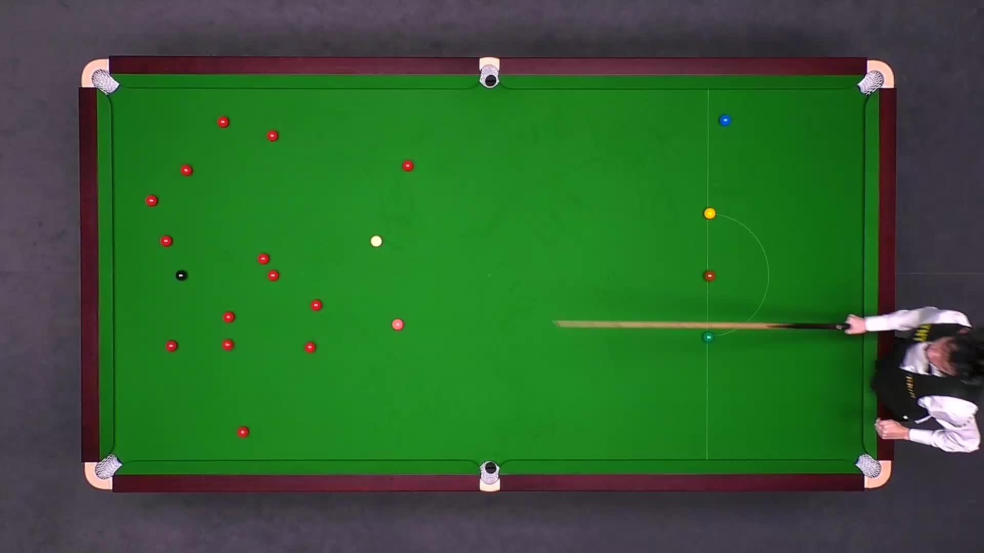 吴宜泽VS迈克尔·霍尔特 2025斯诺克英国锦标赛正赛 第四局