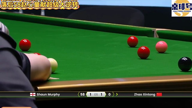 最新利雅得大师赛，落后58赵心童超级逆转黑球绝杀获胜