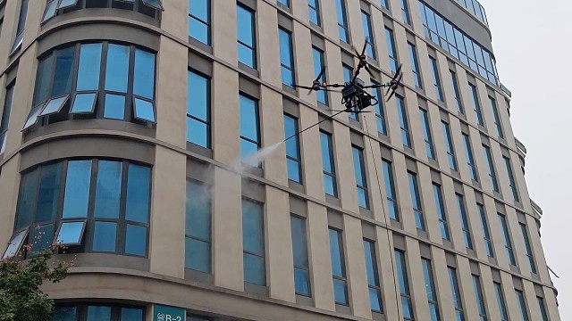 大疆FC100玻璃幕墙清洗配件 #大成航空 #低空经济 #无人机