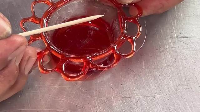 立体花篮糖画 被叔叔的手艺震惊到了！