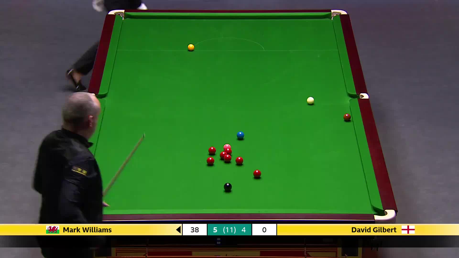 马克·威廉姆斯VS大卫·吉尔伯特 2025斯诺克英国锦标赛正赛 第十局