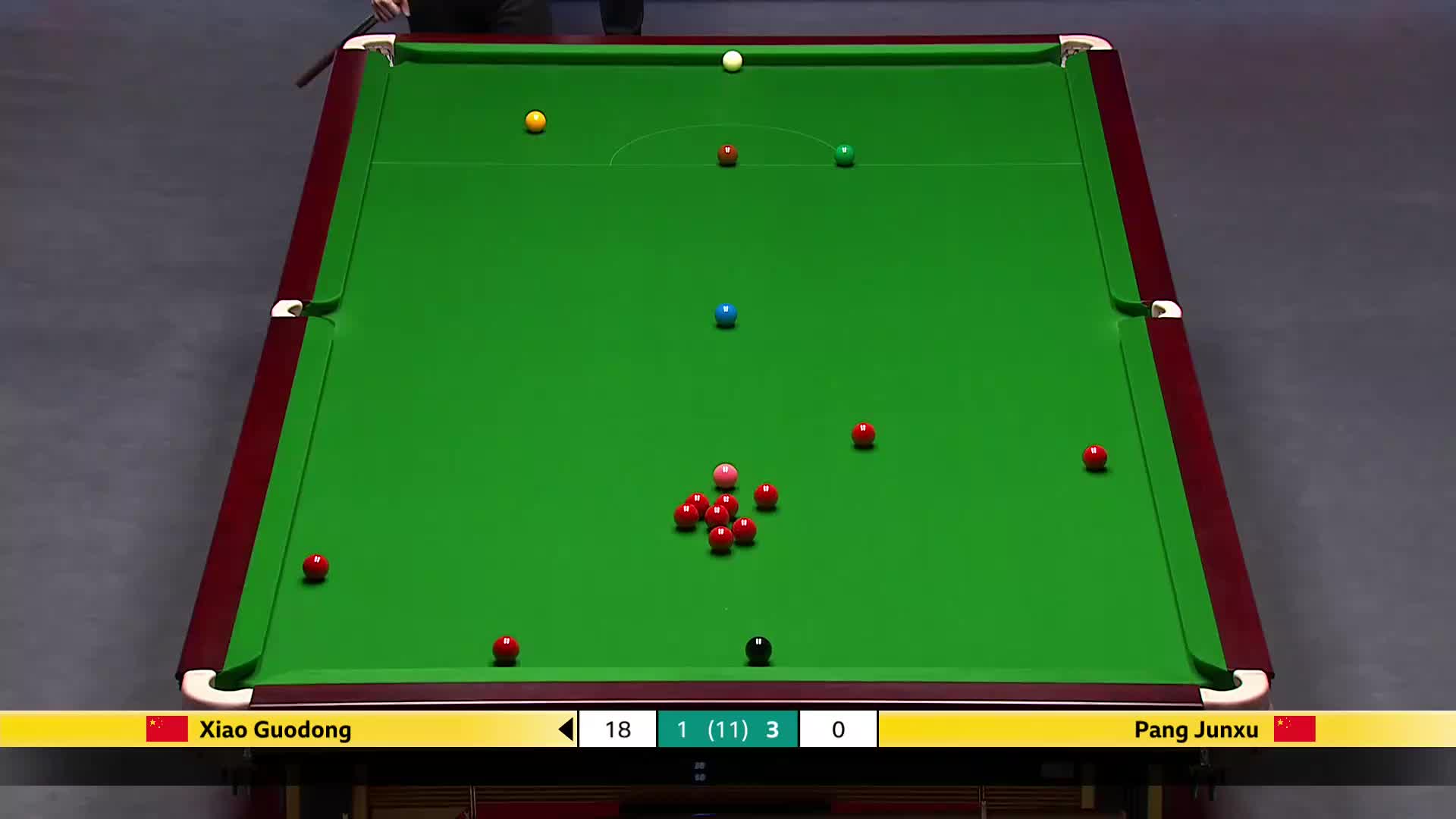 肖国栋VS庞俊旭 2025斯诺克英国锦标赛正赛 第五局