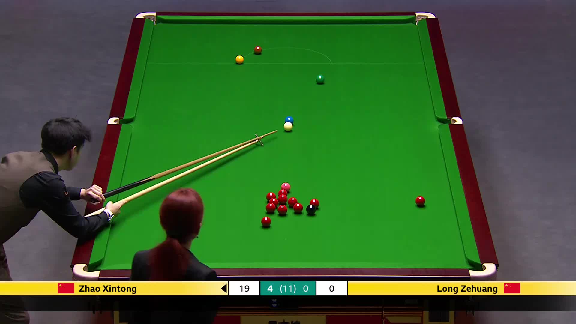 赵心童VS龙泽煌 2025斯诺克英国锦标赛正赛 第五局