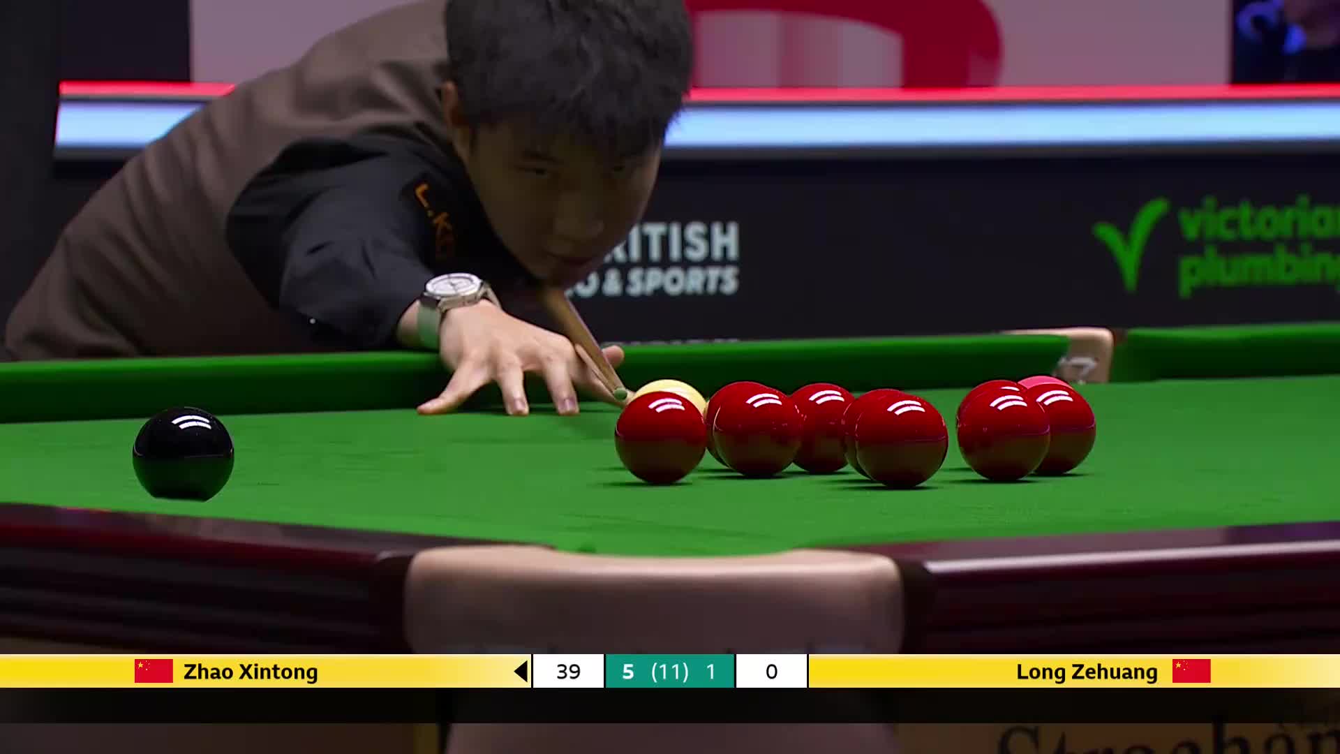 赵心童VS龙泽煌 2025斯诺克英国锦标赛正赛 第七局