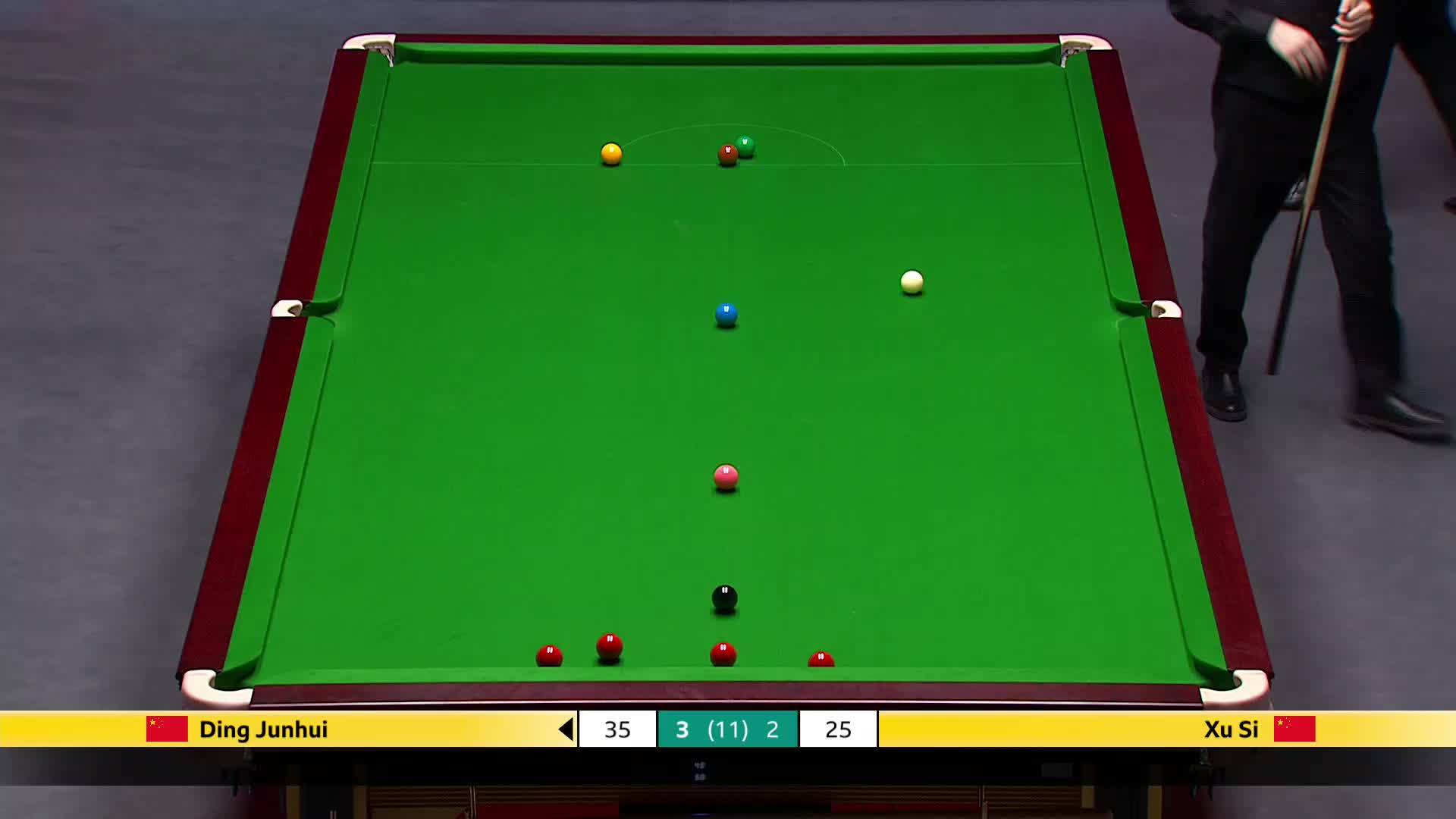 丁俊晖VS徐思 2025斯诺克英国锦标赛正赛 第六局