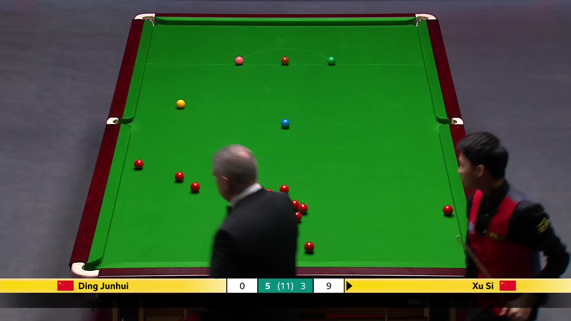 丁俊晖VS徐思 2025斯诺克英国锦标赛正赛 第九局