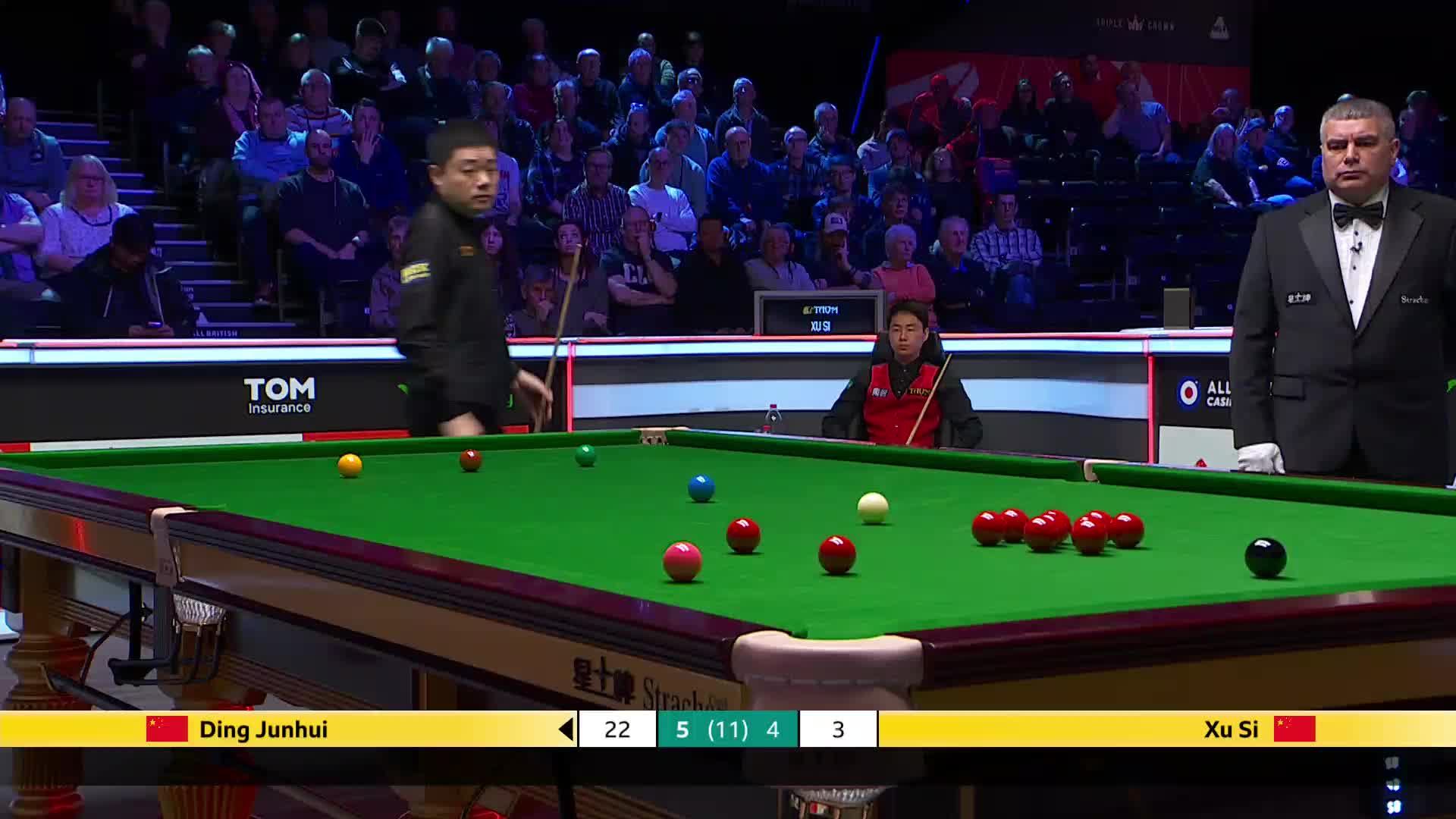 丁俊晖VS徐思 2025斯诺克英国锦标赛正赛 第十局