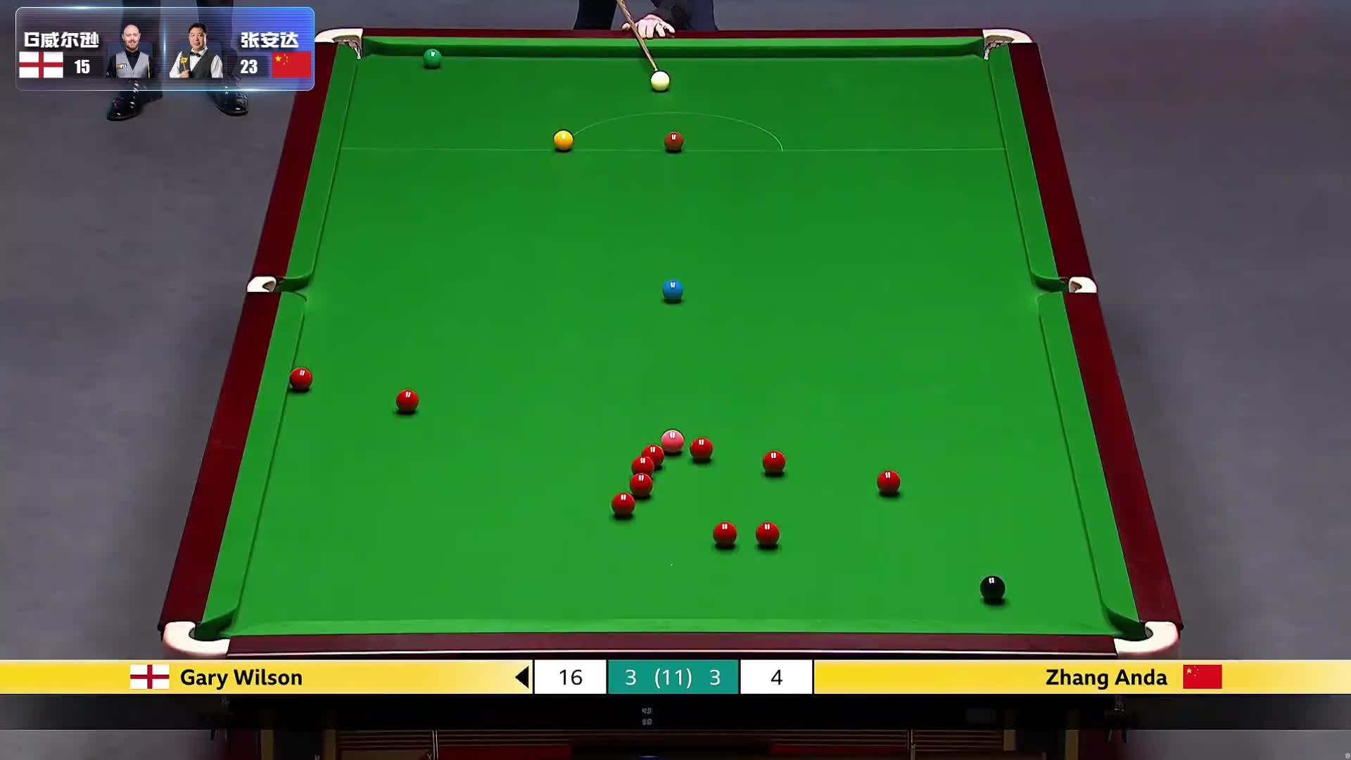 【回放】加里·威尔逊VS张安达 斯诺克英国锦标赛正赛 六度 下