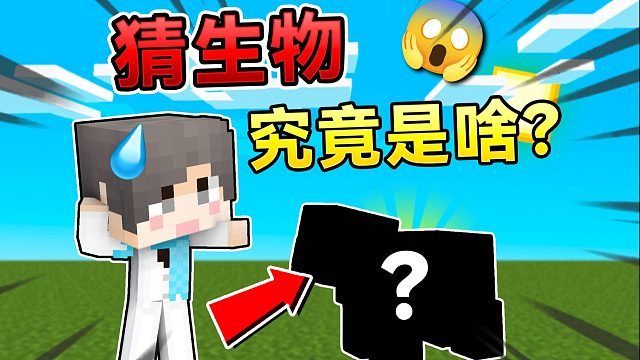 MC猜猜我的头上是什么生物呢？！我的世界