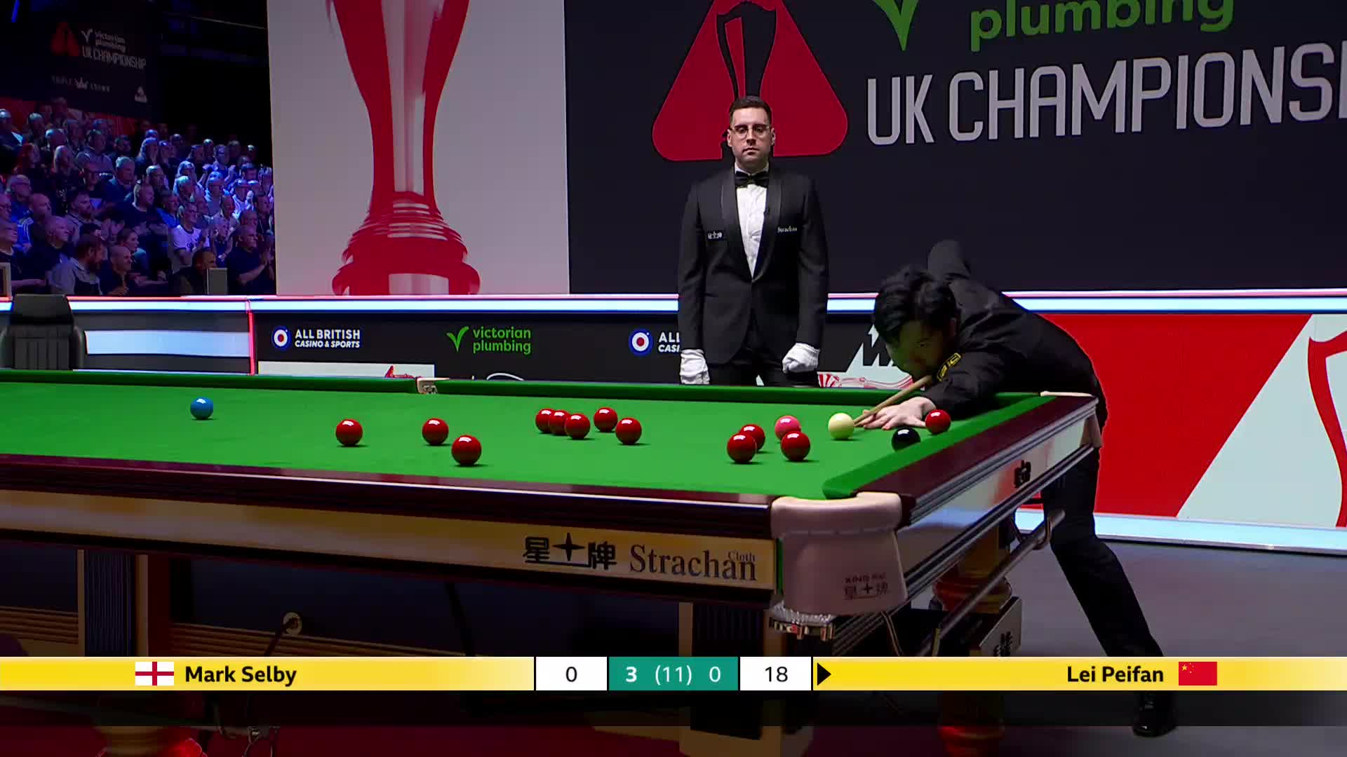 马克·塞尔比VS雷佩凡 2025斯诺克英国锦标赛正赛 第四局