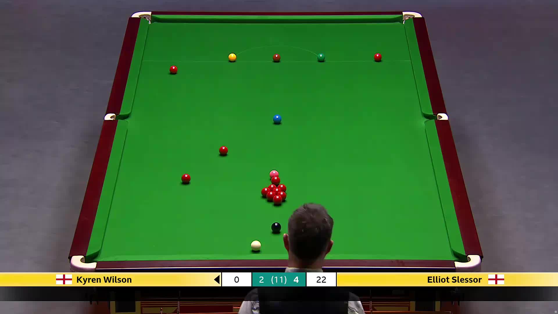 凯伦·威尔逊VS艾利奥特·斯莱瑟 2025斯诺克英国锦标赛正赛 第七局