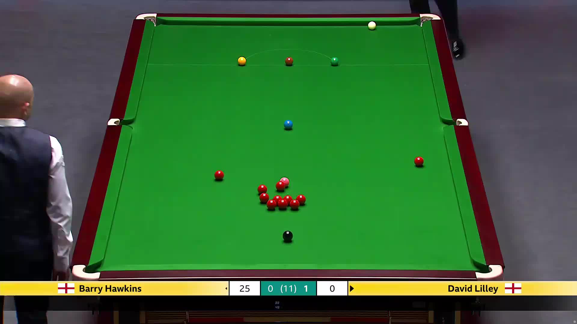 巴里·霍金斯VS大卫·利利 2025斯诺克英国锦标赛正赛 第二局