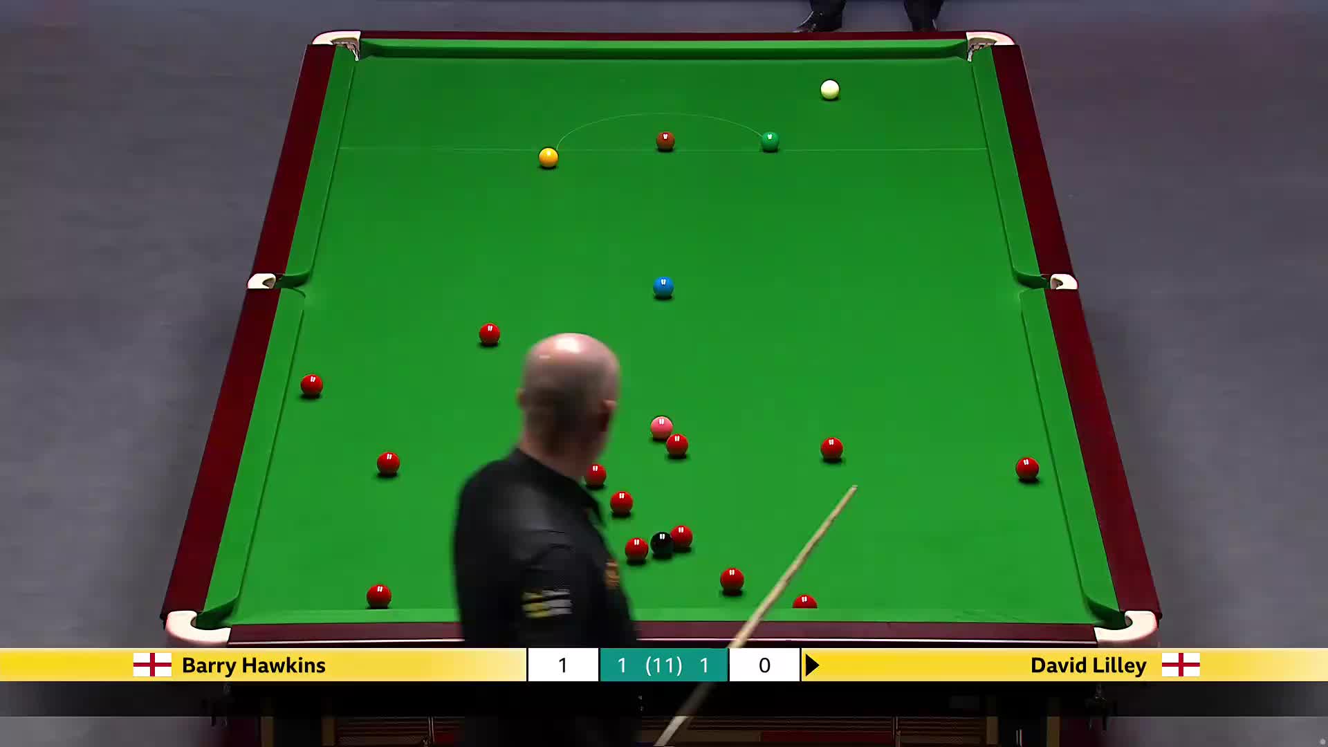 巴里·霍金斯VS大卫·利利 2025斯诺克英国锦标赛正赛 第三局