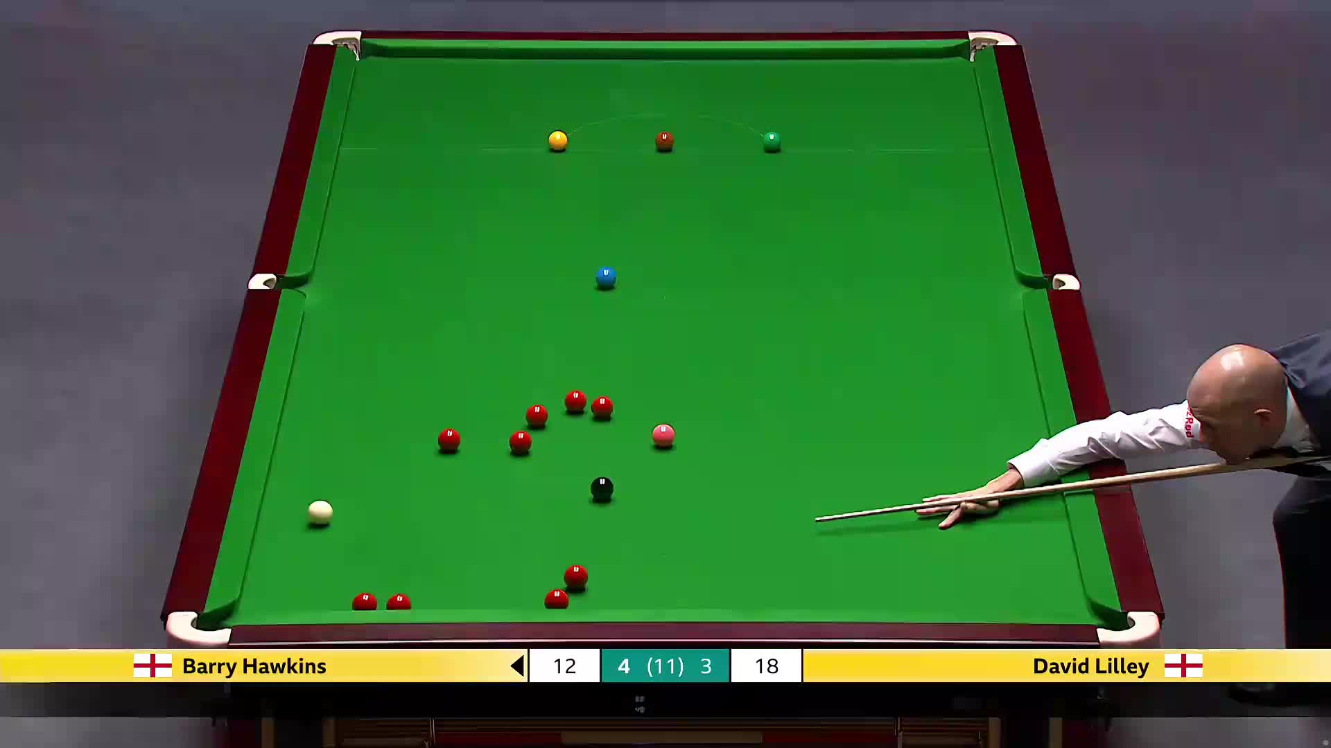 巴里·霍金斯VS大卫·利利 2025斯诺克英国锦标赛正赛 第八局