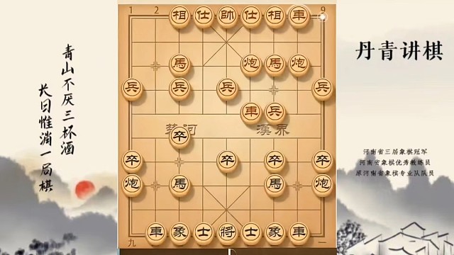 河南省冠军黄丹青讲棋，象棋怎么学，象棋教学，教学讲解破解过宫炮，系统学习象棋