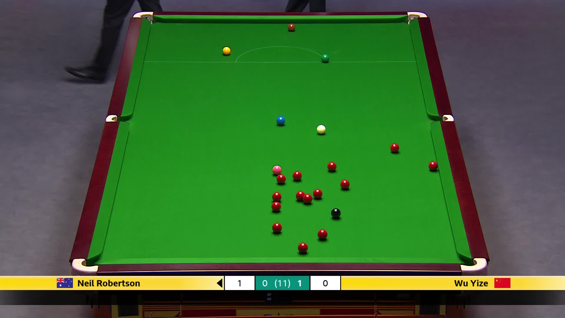 吴宜泽VS尼尔·罗伯逊 2025斯诺克英国锦标赛正赛 第二局