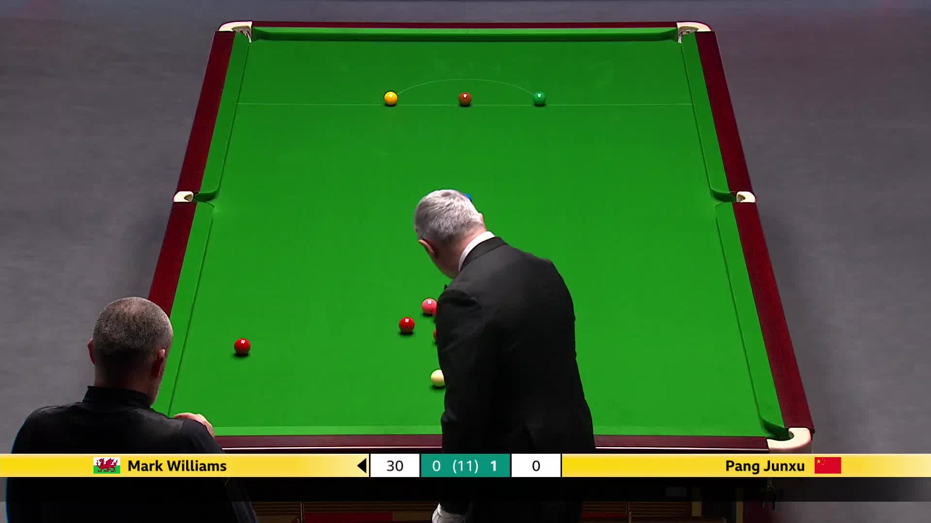 马克·威廉姆斯VS庞俊旭 2025斯诺克英国锦标赛正赛 第二局