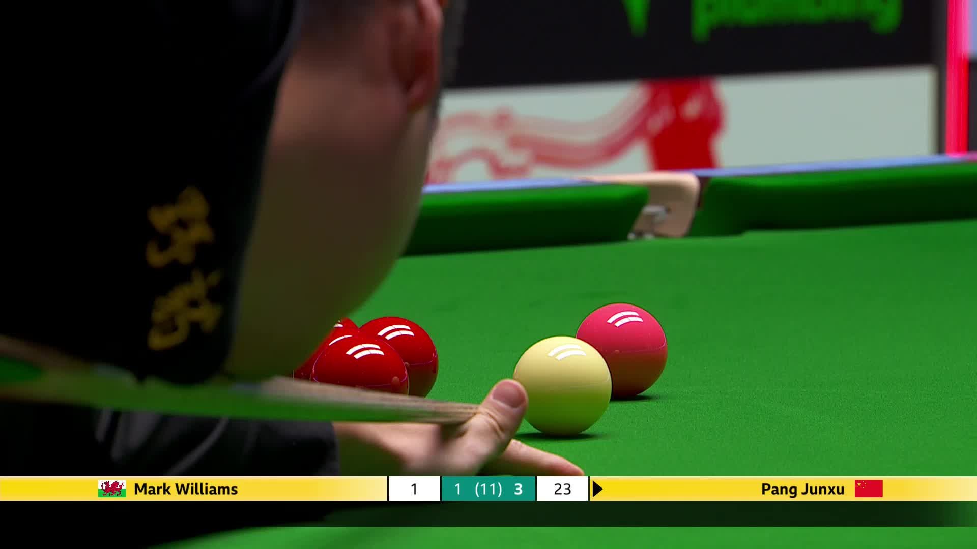 马克·威廉姆斯VS庞俊旭 2025斯诺克英国锦标赛正赛 第五局