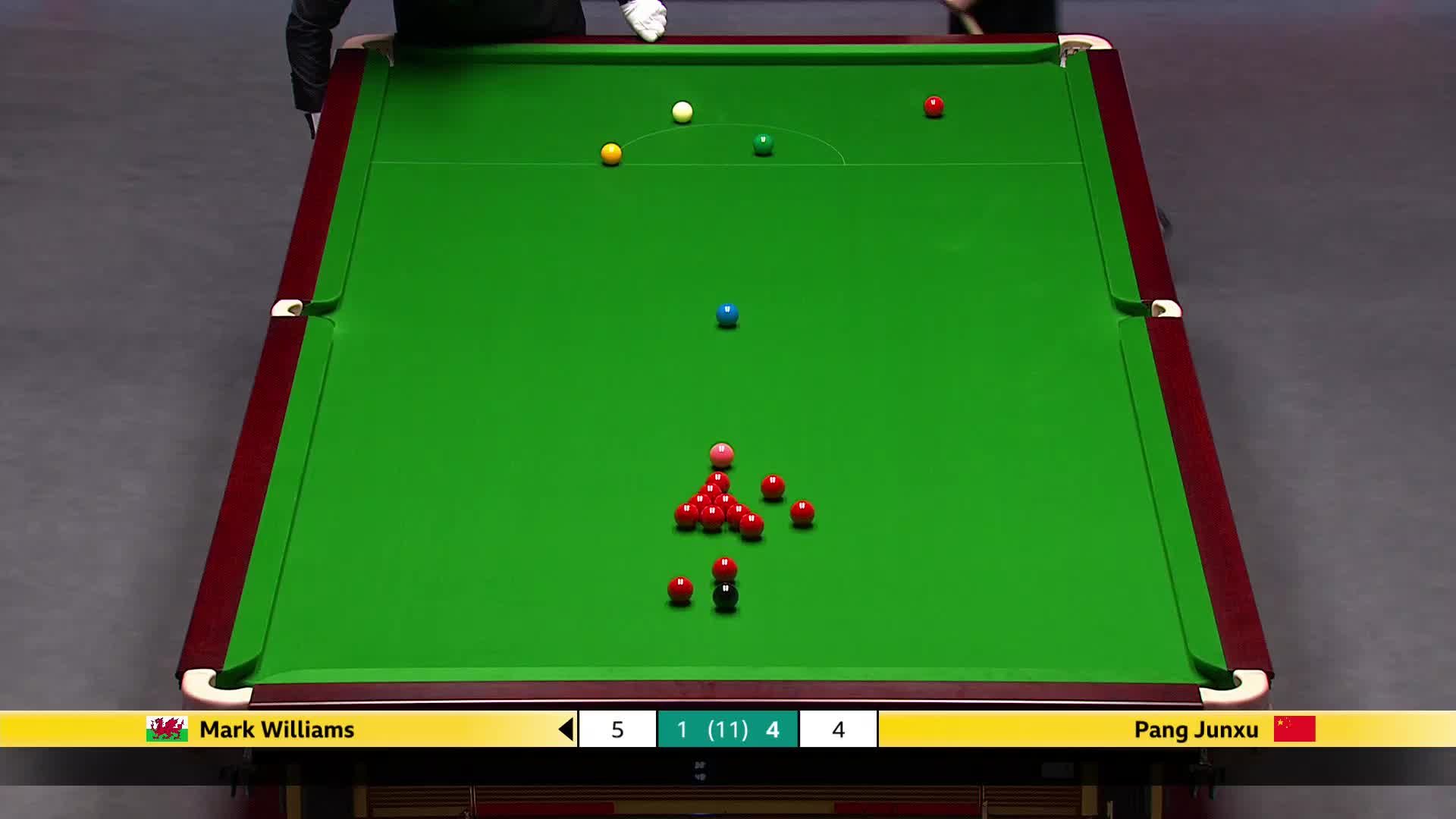 马克·威廉姆斯VS庞俊旭 2025斯诺克英国锦标赛正赛 第六局