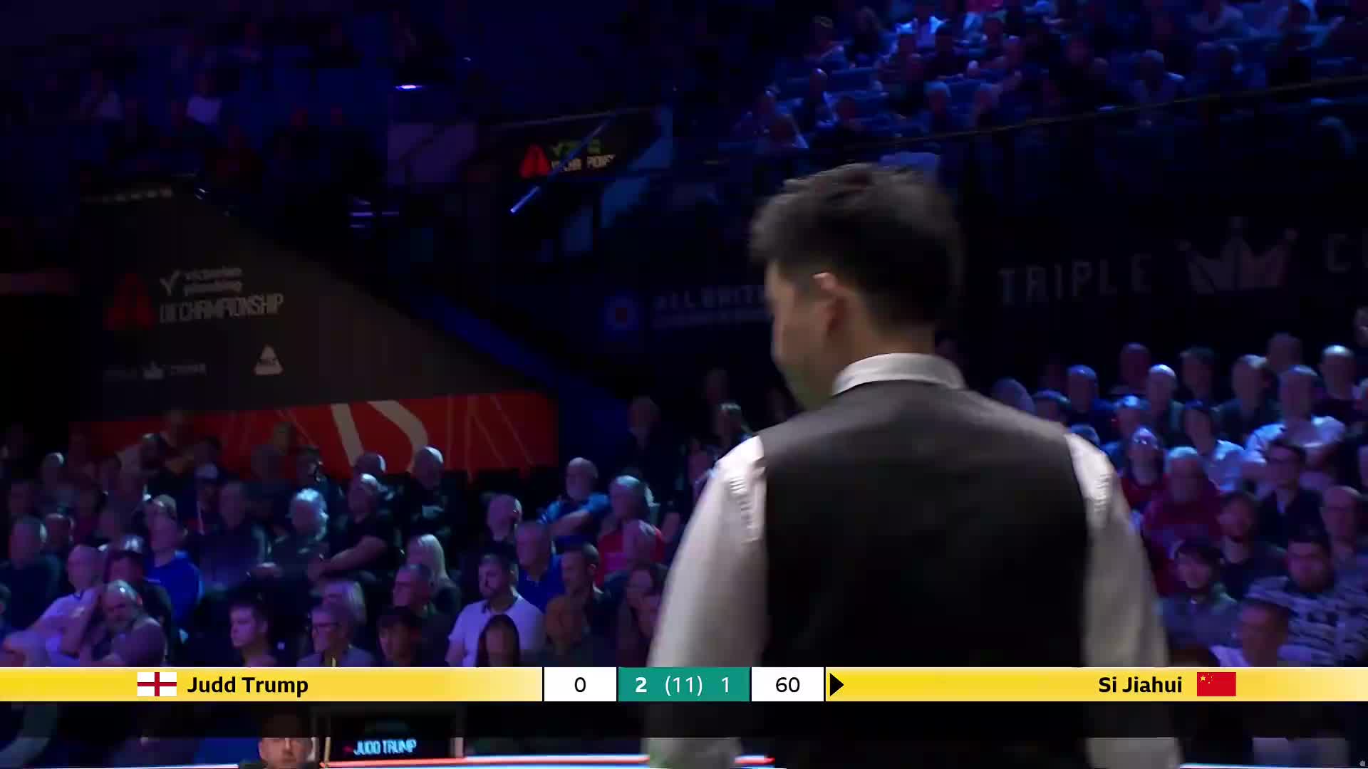 贾德·特鲁姆普VS斯佳辉 2025斯诺克英国锦标赛正赛 第四局