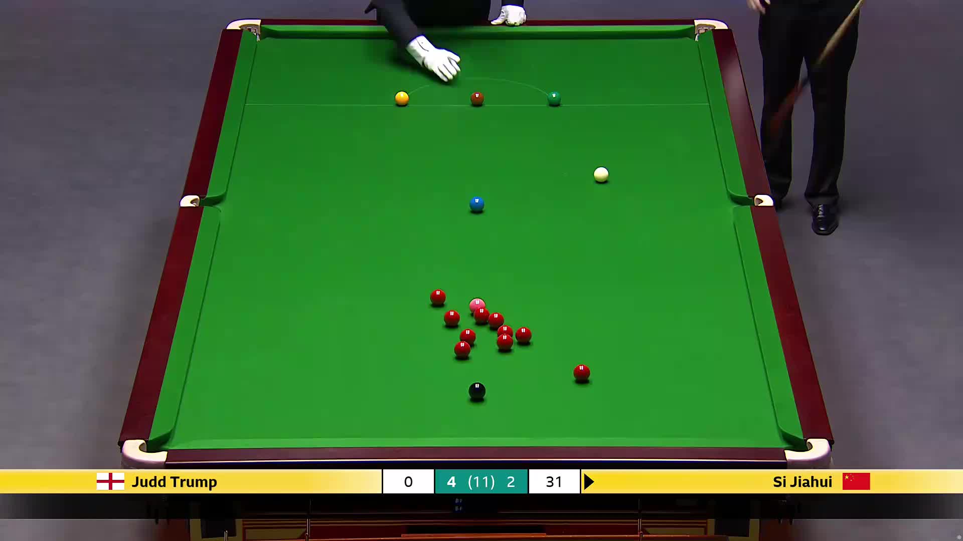 贾德·特鲁姆普VS斯佳辉 2025斯诺克英国锦标赛正赛 第七局