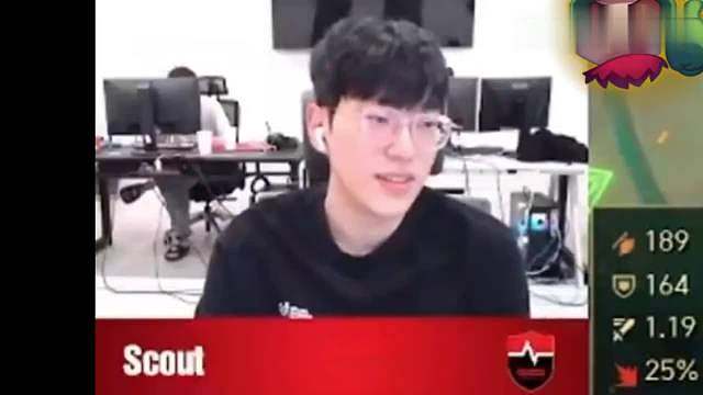 Scout回归LCK在NS首播讲中文:可以说中文吗？看得见！好好好！ 视频2：首播害羞时中文脱口而出:在干嘛！啊啊啊！ 视频3：Bang前来捧场:俊植哥来了？我有点尴尬你快走吧！ ​​​