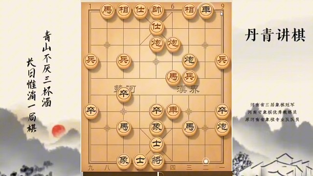 河南省冠军黄丹青讲棋，象棋怎么学，象棋教学，教学讲解左炮封车，系统学习象棋