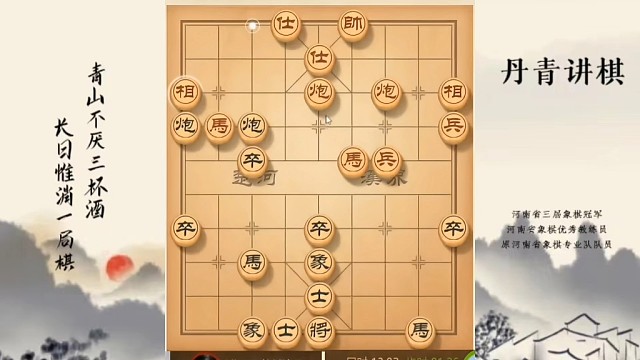 河南省冠军黄丹青讲棋，象棋怎么学，象棋教学，左炮封车，系统学习象棋