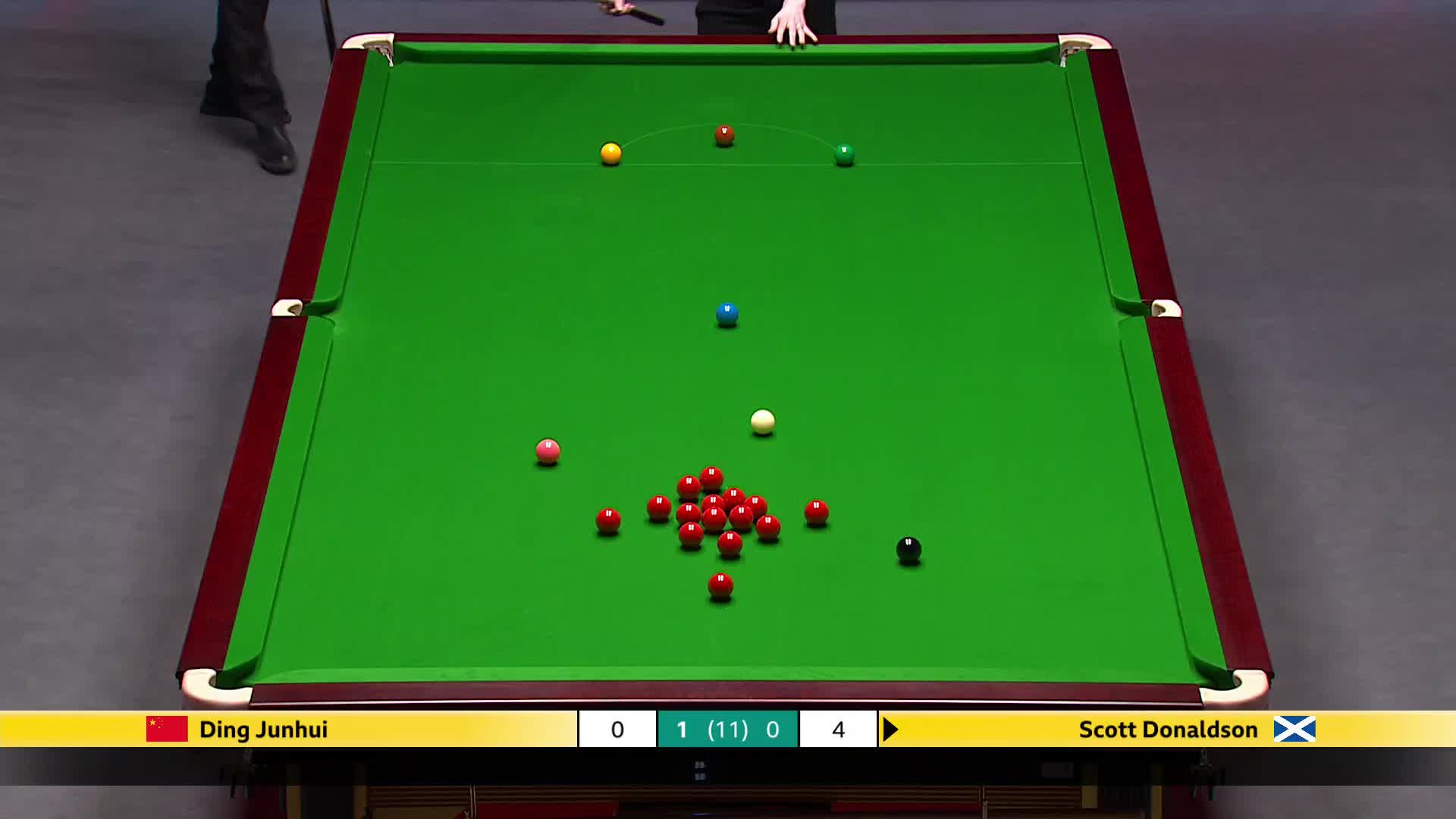 丁俊晖 vs 斯科特·唐纳森 2025斯诺克英国锦标赛正赛 第二局