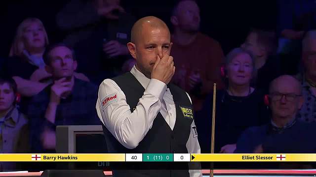 巴里·霍金斯 vs 埃利奥特·斯莱塞 2025斯诺克英国锦标赛正赛 第二局
