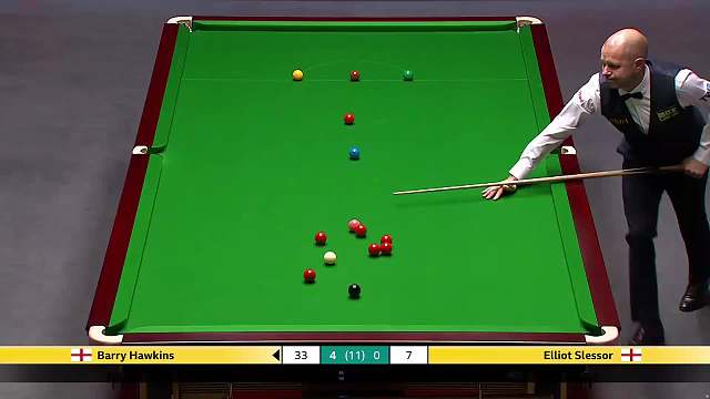 巴里·霍金斯 vs 埃利奥特·斯莱塞 2025斯诺克英国锦标赛正赛 第五局