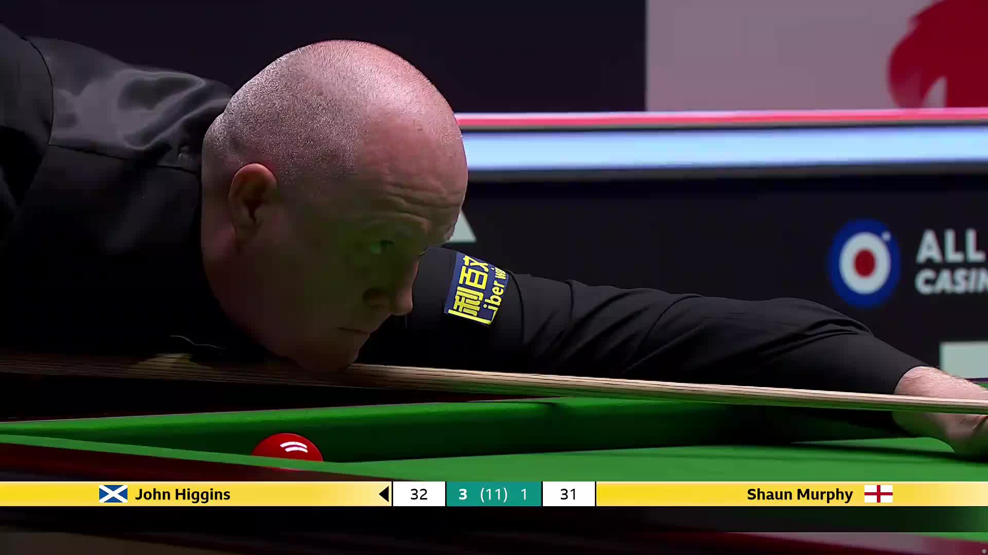 约翰·希金斯 vs 肖恩·墨菲 2025斯诺克英国锦标赛正赛 第五局