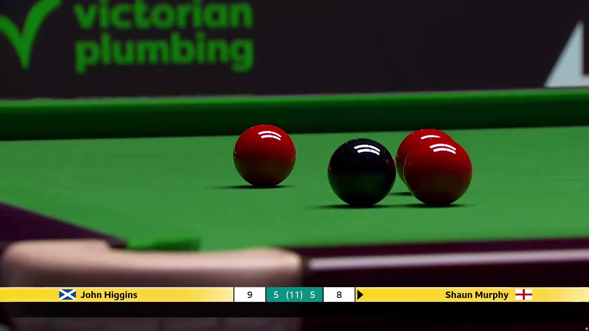 约翰·希金斯 vs 肖恩·墨菲 2025斯诺克英国锦标赛正赛 第十一局