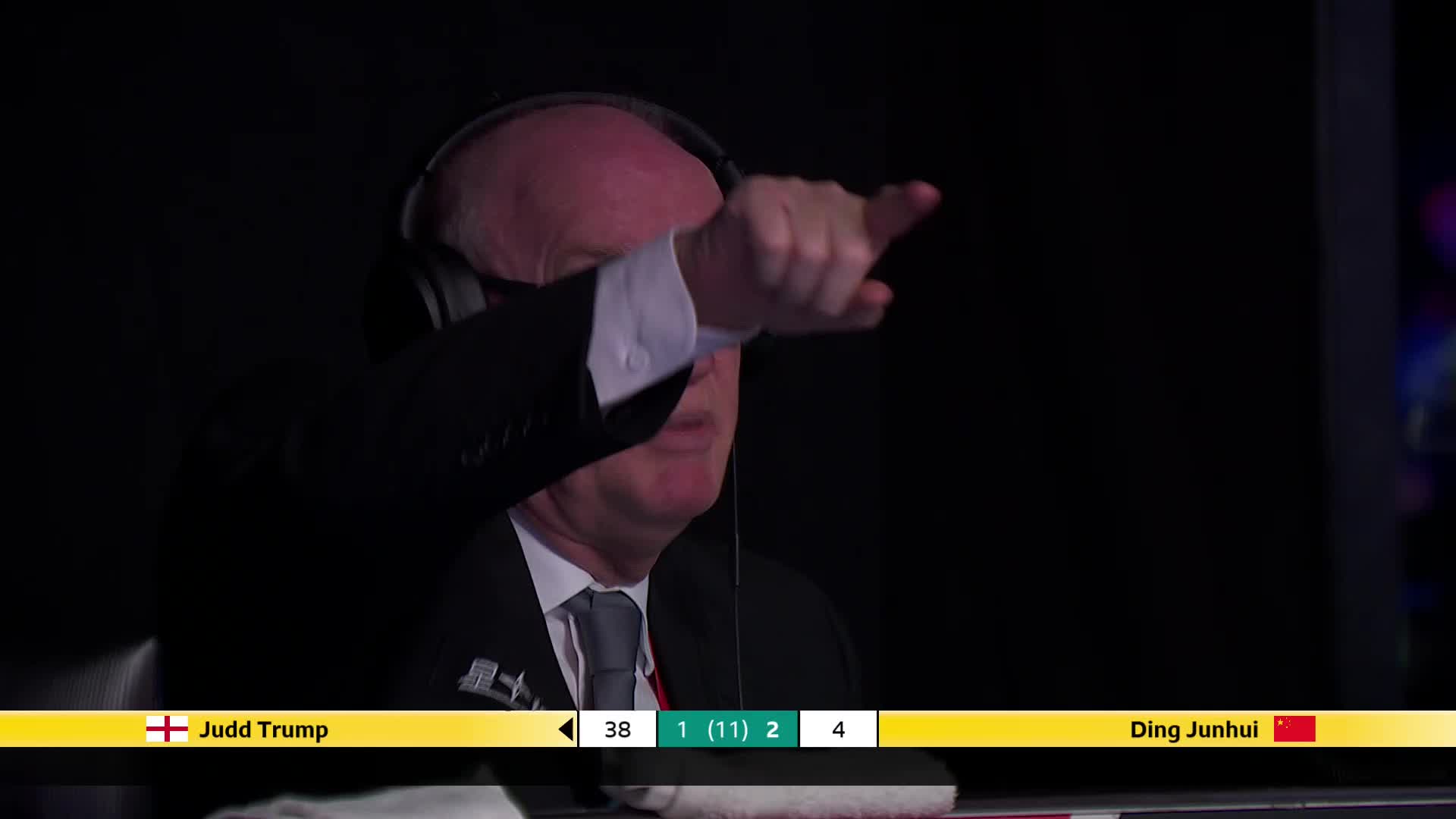 贾德·特鲁姆普VS丁俊晖 2025斯诺克英国锦标赛正赛 第四局