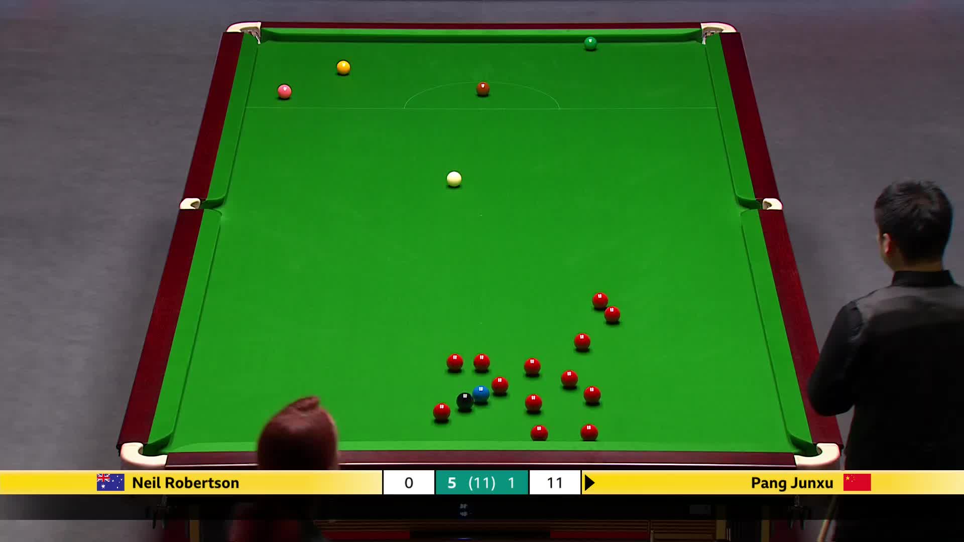 庞俊旭VS尼尔·罗伯逊 2025斯诺克英国锦标赛正赛 第七局